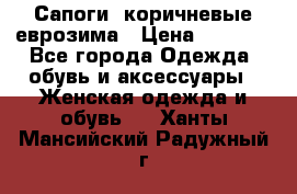 Сапоги ,коричневые еврозима › Цена ­ 1 000 - Все города Одежда, обувь и аксессуары » Женская одежда и обувь   . Ханты-Мансийский,Радужный г.
